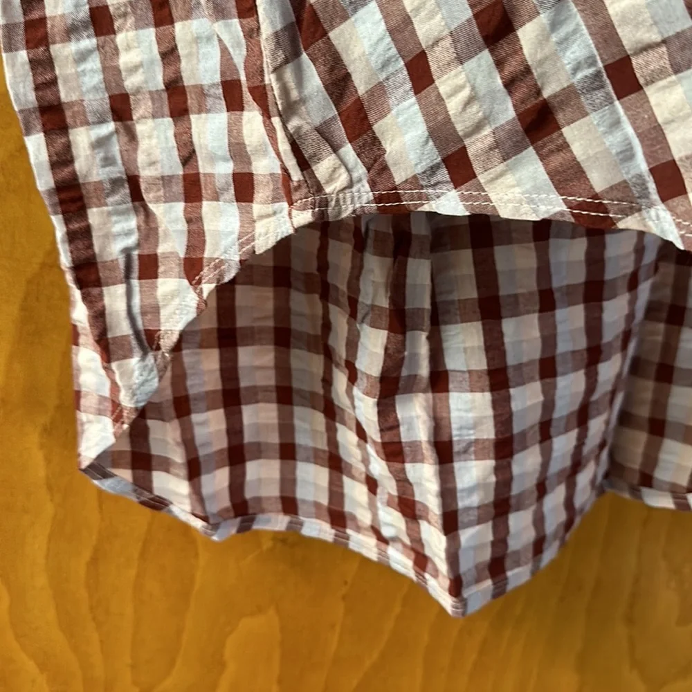 NWT Madewell Seersucker Baybrook Shirt in Plaid, Size S - Picture 10 of 16